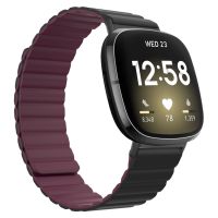 สำหรับ Fitbit Versa 4 / Sense 2สายนาฬิกาข้อมือซิลิโคนแม่เหล็กอเนกประสงค์