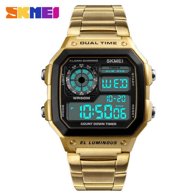 skmei-1335ผู้ชายกีฬานาฬิกา-c-ount-down-นาฬิกากันน้ำสแตนเลสแฟชั่นนาฬิกาข้อมือดิจิตอลนาฬิกา-rel-gio-masculino