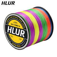 HLUR เอ็นตกปลา8 Straids 300/500/1000เมตรสายถักแบบหลายเส้นใยสายตกปลาแบบถักแข็งแรงมาก