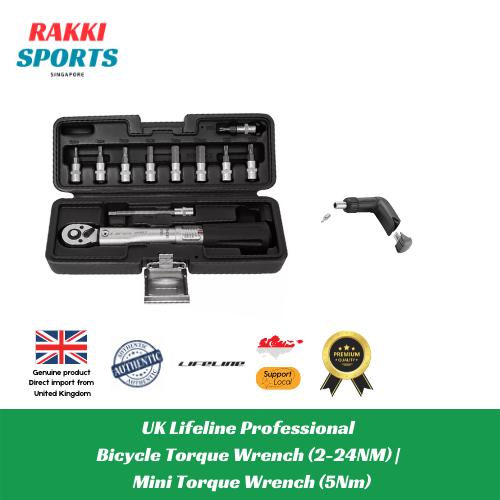 Lifeline Bicycle Torque Wrench (224Nm) Mini Torque Wrench (5Nm) Bicycle Maintenance & Repair