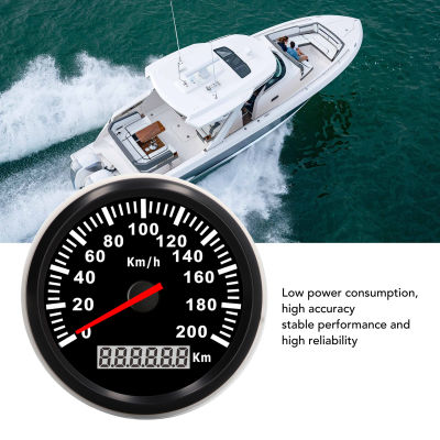 Odometer Gauge 85mm/3.35in Reliable Boat GPS Speedometer for Yacht
