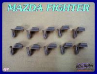 MAZDA FIGHTER INNER DOOR OPENNER LOCKING CLIP SET "BROWN" (10 PCS) (077) #กิ๊บมือเปิดใน สีน้ำตาล (10 ตัว)