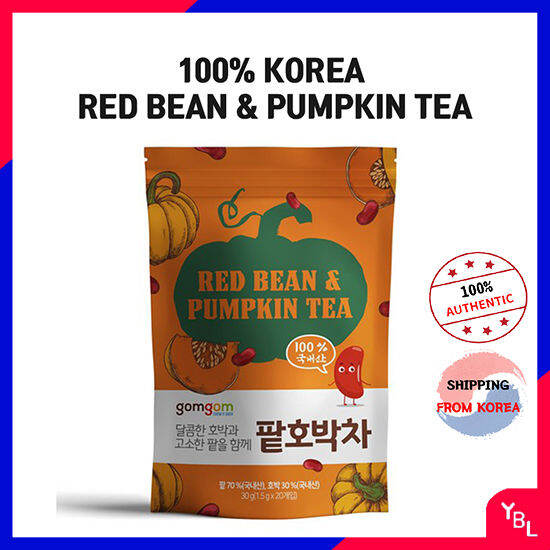 [GOMGOM] korea diet tea red bean & pumkin tea 1.5g x 20T l korea