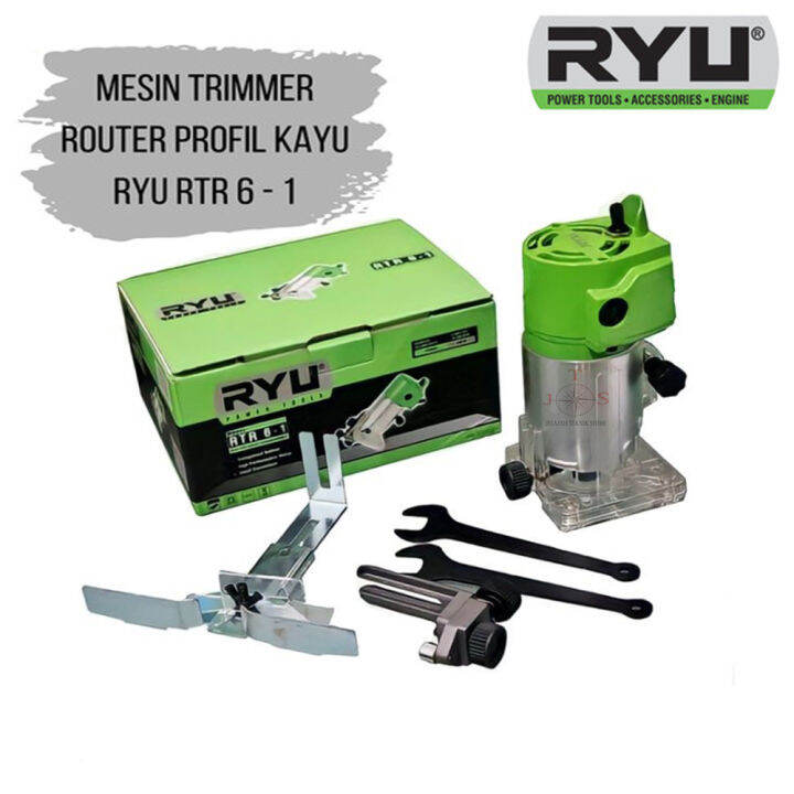 RYU Wood Trimer Mesin Router Profil Kayu 6mm 1/4 Inchi RTR6-1 Alat ...