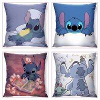 {Lizi ของตกแต่งบ้านดิสนีย์ Lilo Stitch ของเล่นตุ๊กตาเด็กการ์ตูนตุ๊กตาของเล่นยัดนุ่นสำหรับเด็กผู้หญิงหมอนอะนิเมผ้ากำมะหยี่แฟชั่น Kado Ulang Tahun เด็กผู้ชาย