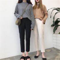 Xiaozhainv womens casual pants Simple pants temperament casual straight trousers