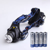 4000 Lumen LED Headlamp 3 Modes XML-T6 Adjustable Focus Water Resistant Headlight AA Battery Head Lamp Camping Light