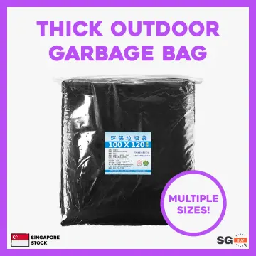 Large Garbage Bag 80 L Household Commercial Black Thickened Point