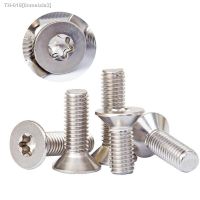 ∈﹉ 10/50pcs M1.6 M2 M2.5 M3 M4 M5 M6 M8 304 A2-70 stainless steel GB2673 Six-Lobe Torx Flat Countersunk Head Screw Six Lobe Bolt