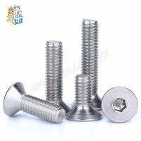 (50 pc/lot) M2 M2.5 M3 M4 x L 4 50mm DIN7991 Stainless Steel A2 Hex socket kepala datar countersunk mainan sekrup CSK