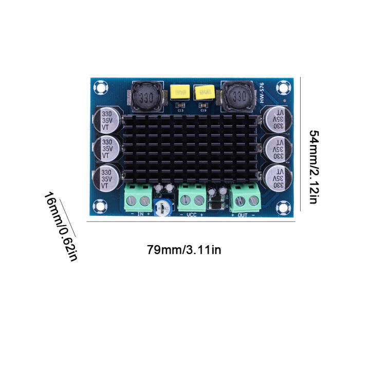 tpa3116d2โมโนเครื่องขยายช่องสัญญาณ100w-โมโนแผงช่องสัญญาณโมโน-dc-12-26v