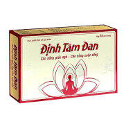Định Tâm Đan, giúp dưỡng tâm an thần, thư giãn thần kinh  Hộp 20 viên