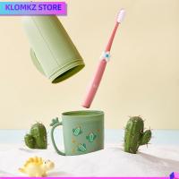 KLOMKZ แบบพกพาได้ กล่องใส่แปรงสีฟัน เคสสำหรับเก็บของ น่ารักน่ารักๆ ที่ครอบแปรงสีฟัน ของใหม่ ป้องกันฝุ่นและฝุ่น กล่องเก็บแปรงสีฟัน บ้านในบ้าน