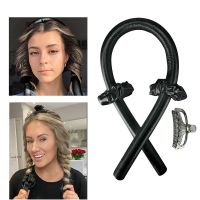 【LZ】❁  Heatless Curling Rod Headband Rolos de cabelo Wave Formers Wet Wavy Bundles No Heat Curls Hair Styling Tools Curl Bar Preguiçoso