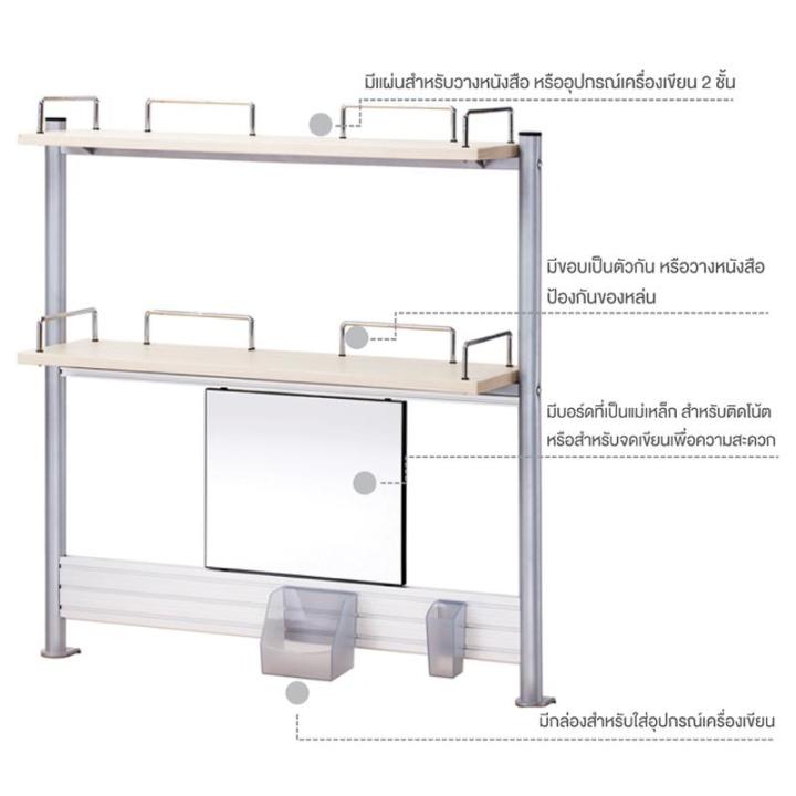 comfpro-ชั้นวางหนังสือ-ชั้นวางของ-ชั้นเก็บของ-ชั้นวางของเอนกประสงค์-รุ่น-คอมโปร-smart-shelf-สีขาว