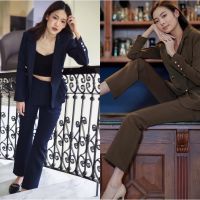 Tary Blazer &amp; Trouser ผ้าเทมป้า ทรงสวยมาก must have item สุด!!