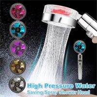 High Pressure Shower Head Water Saving Hand-held Spray Nozzle Turbocharged Shower Head With Small Fan Bathroom Supplies Showerheads