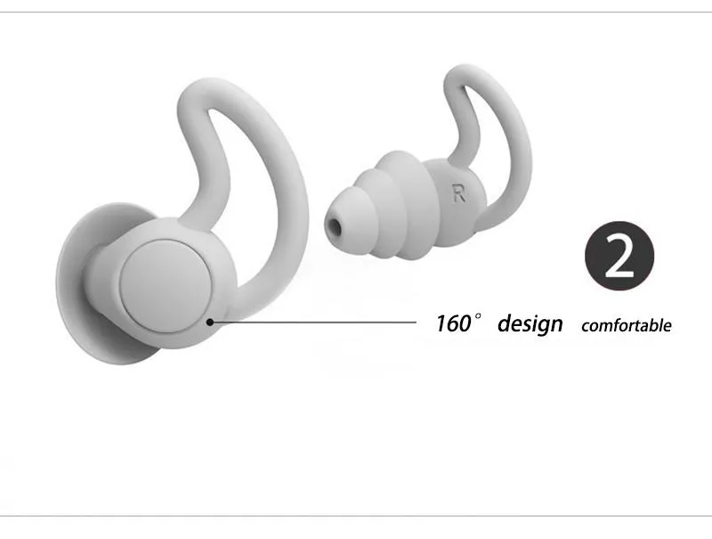 ZK30 Anti-noise Ear Plugs Tapered Prevention Earplugs Soft Foam Insulation  Sound Protection