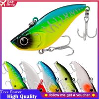 ประดิษฐ์ VIB Hard เหยื่อ PIKE ตกปลาสีดำ Minnow Lure พลาสติก 60mm 14g 8 # Hook Wobbler ปลาคาร์พ Fishing Tackle Gear