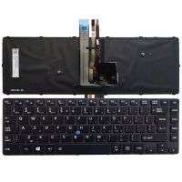 New US laptop keyboard for Toshiba a40-c a40-c1430 a40-c1440 a40-c-18r with frame and backlit trackpoint