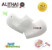 Alithai proteggi tallone ซิลิโคนรองส้นเท้า (3คู่) แก้เจ็บส้น รองช้ำ ส้นเท้าแตก(white)