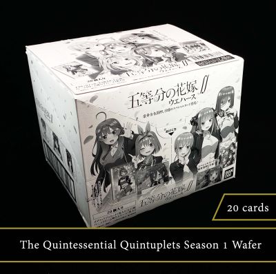 เหมา Bandai The Quintessential Quintuplets Season 1 Wafer Card เจ้าสาวผมเป็นแฝดห้า การ์ด เวเฟอร์ บรรจุ20ซอง สุ่ม