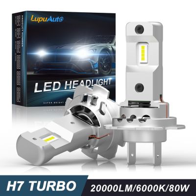 2Pcs Canbus H7 LED Headlights 1:1 Mini Size HeadLamp Wireless 18000LM CSP Chips Turbo 55W Led h7 Light for Car Bulb 6500K White Bulbs  LEDs  HIDs