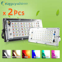 =(K)= 2ชิ้นนำแสงน้ำท่วม50วัตต์100วัตต์ RGB Floodlight IP65กันน้ำกลางแจ้งถนนจุดผนังสะท้อนแสงสวนสปอตไล