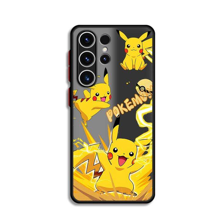 shine-electron-pikachu-coque-เคสสำหรับ-samsung-galaxy-s21บวก-s23-s10อัลตร้า-s20-fe-s10-lite-s22-5g-s9-s21ultra-ฝาครอบพีซีเนื้อแข็ง