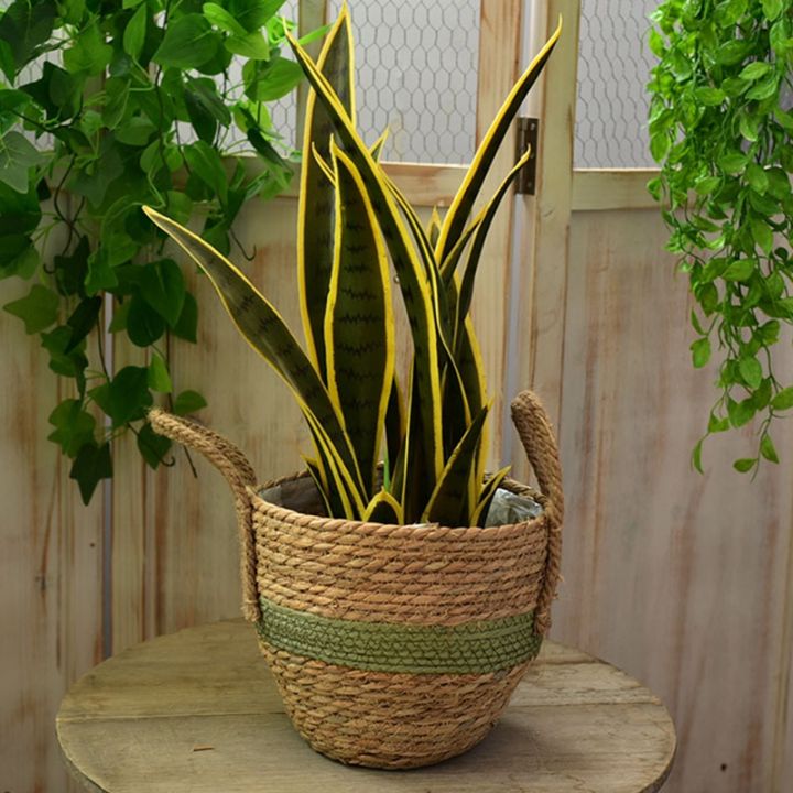 handwoven-straw-flower-pot-indoor-plants-container-laundry-toy-storage-basket-for-garden-home-decoration