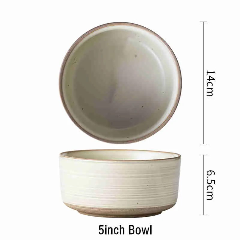 cod Bilibili Ceramic Stoneware Reactive Natural Glaze Dinner/Salad Plate  Soup Rice Dessert Bowl Multi Dishes Mug Tableware