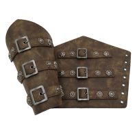 Leather Arm Guards Medieval Belt Leather Buckle cers One Size Retro Leather Armband Viking Leather cers Cosplay