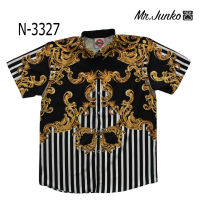 ?ส่งฟรี?เสื้อเชิ้ต เสื้ออาเสี่ย Mr-Junko งานต่อลาย ผ้านิ่ม ใส่สบายไม่ร้อน N-3327