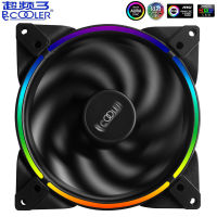 Pccooler RGB HALO 14cm Computer Case Adjust Fan 4PIN＆3PIN RGB Quiet PWM Fans 140mm CPU Cooler Water Cooling Replace Fan