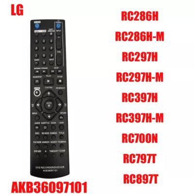NEW AKB36097101 Replacement Remote control for LG DVD Recorder DVD VCR suitable for RC897T RC397HM