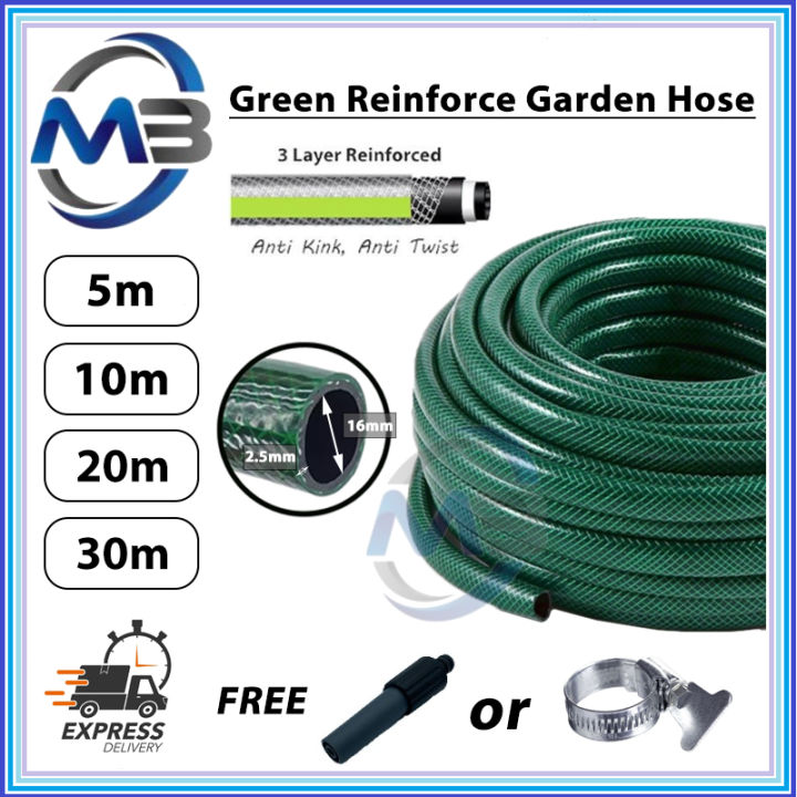 5M 10M 20M 30M REINFORCED PVC GARDEN HOSE 16mm | Lazada