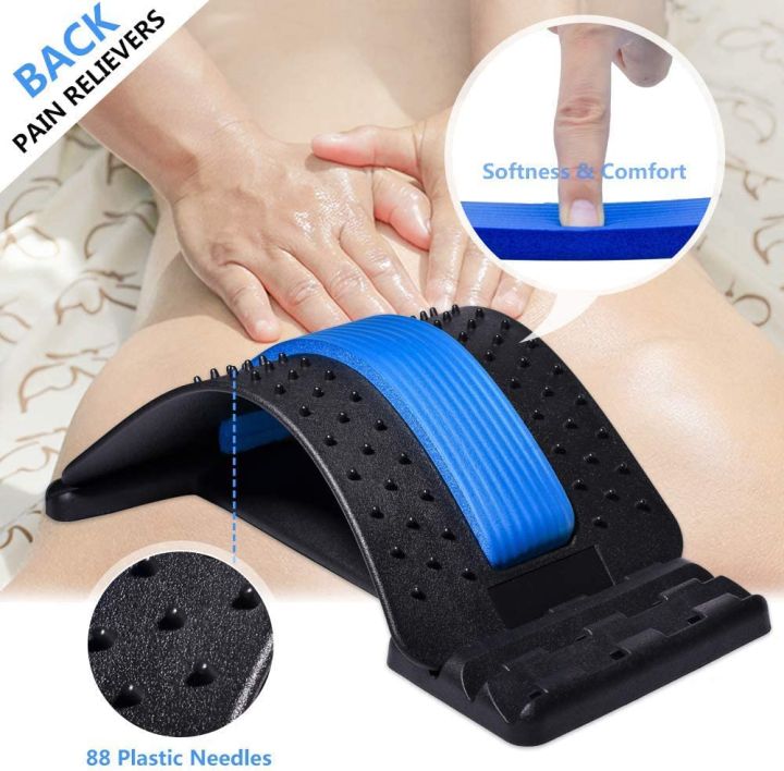 Back Stretching Device, Back Massager for Bed & Chair & Car, Multi