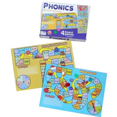 Phonics Board Game  💁‍♀️มาแล้วจ้าบอร์ดเกม เล่นเหมือนบันไดงู นอกจากความสนุกแล้ว ยังเป็นเกมที่ช่วยฝึกทักษะทางด้านภาษาอังกฤษ