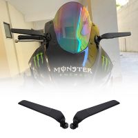 2PCS Modified Motorcycle Mirrors For Yamaha YZF R25 R15 R6 R6s V2 V3 R1 Wind Wing Adjustable Rotating Rearview Mirror Side Mirrors