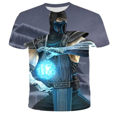 ฤดูร้อน T เสื้อ 3D พิมพ์เกม Mortal Kombat เด็ก TShirt แฟชั่นสบายๆการ์ตูนรอบคอเสื้อยืดเด็กสาวเสื้อผ้าเด็ก