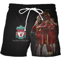 Liverpool Quick Dry beach shorts mens fashion printed Boardshorts sports swimming shorts loose plus size five-point pants 17