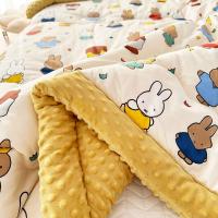 【Ready Stock】? Cotton bean quilt for four seasons universal kindergarten nap quilt summer quilt air-conditioned quilt for children pure cotton spring and autumn quilt