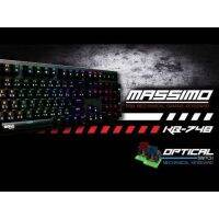 สินค้าขายดี!!! SIGNO E-Sport RGB Mechanical Gaming Keyboard รุ่น MASSIMO KB-748B (RED / BLUE-SWITCH) ที่ชาร์จ แท็บเล็ต ไร้สาย เสียง หูฟัง เคส ลำโพง Wireless Bluetooth โทรศัพท์ USB ปลั๊ก เมาท์ HDMI สายคอมพิวเตอร์