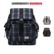 Balo Họa Tiết Sọc SAIGON SWAGGER SGS Icon Tartan Backpack
