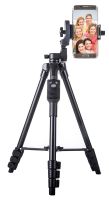 YUNTENG 5228 Aluminum Tripod with 3-Way Head &amp; Bluetooth Remote + Clip for Camera Phone