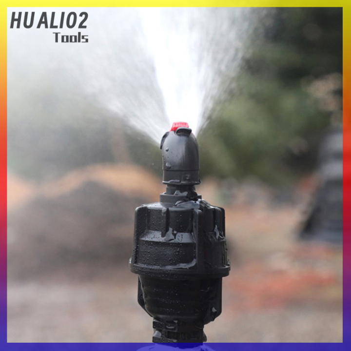 huali02-1-2-360-สนามหญ้าหัวฉีดหมุนได้ด้ายสปริงเกอร์จ่ายน้ำสเปรย์ระยะไกล