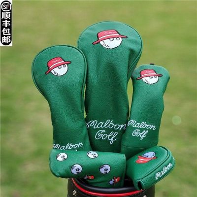 2023☸☇✳ South Korea Malbon original wooden set of golf clubs set of single fisherman hat putter head protective cap