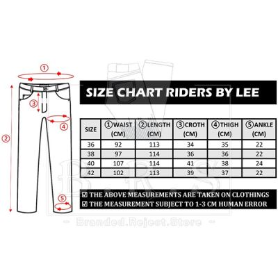 [ RIDERS BY LEE ] MEN CLASSIC JEANS STRETCHABLE HIGH RISE REGULAR FIT SELUAR PANJANG JEANS LELAKI 310-33810