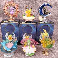 Genuine Pokemon Blind Box Starry Sky Sleep Edition Figures Pikachu Umbreon Jirachi Lapras Espeon Gardevoir Decoration Modeldolls