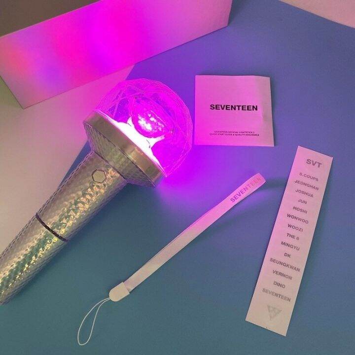 kpop-อย่างเป็นทางการ-light-stick-seventeens-lightstick-ver-2-บลูทูธคอนเสิร์ต-led-glow-โคมไฟ-hiphop-light-up-ของเล่นสำหรับ-kpop-fans